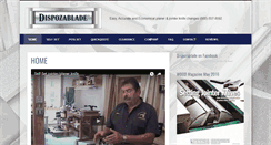 Desktop Screenshot of dispozablade.com